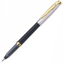 Caneta Tinteiro Pierre Cardin Ref:Pct-03bk Momento Half Preta/Prata