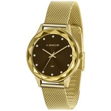 Relógio Lince Feminino Ref:Lrg4707l N1kx Casual Dourado