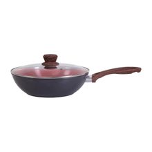 Frigideira Wok Nanocerâmica Antiaderente com Tampa 28cm 3,5L