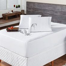 Protetor de Colchão Impermeável Matelado King Branco Enxovais Aquarela