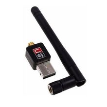 Adaptador de Rede USB 2.0 Sem Fio c/ Antena de 6dBi Wifi/WLAN - 600 Mbps