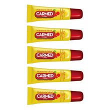 Kit com 5 Hidratante labial Diário Carmed sabor cereja Cimed 10g