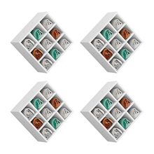 Kit 04 Nichos Porta Toalhas 09 Lugares 40x40cm Branco - Gran Belo