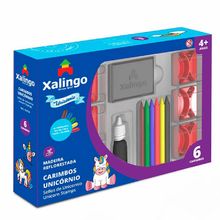 Carimbo Unicórnio c/ 6 Carimbos 5319.8 - Xalingo