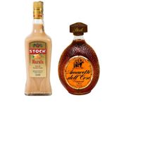 Kit Licor Amaretto Dell Orso 700ml + Licor Stock Marula 720m