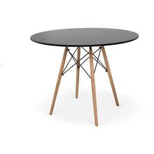 Mesa de Jantar Redonda Eames Eiffel 70cm Preto
