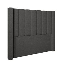 Cabeceira Para Cama Box Solteiro 90 cm Rania Linho Cinza I02 - D'Rossi