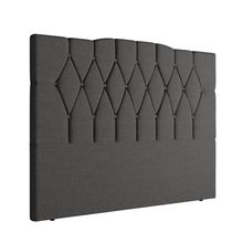 Cabeceira Para Cama Box Solteiro 90 cm Amanda Linho Cinza I02 - D'Rossi