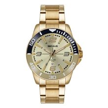 Relógio Seculus Masculino Ref:44212gpsvda3 Esportivo Dourado