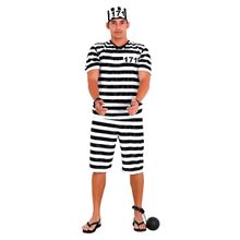 Fantasia Presidiário Curto Adulto - Carnaval