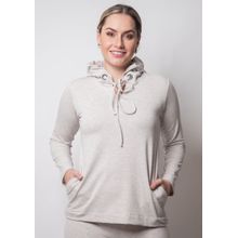 Blusa M/L Pau a Pique Básica Moletinho Mescla