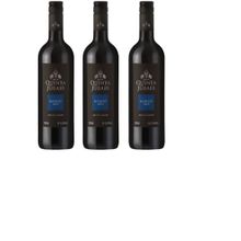 Kit Vinho Tinto Quinta Jubair Bordô Seco 750ml 3 unidades