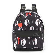 Mochila Escolar Branca De Neve Preta Luxcel