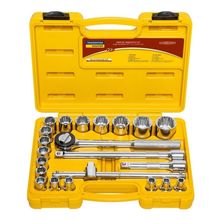 Jogo de Soquetes Estriados 1/2 Tramontina 22 Peças Cromo Vanadio 8 a 32mm