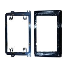 Moldura 9" Flutuante Jetta/Amarok/Fusca 12&gt;,Gol/Saveiro G7 e G8 Black Piano (Chi) - Fiamon(6027)