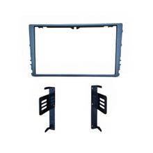 Moldura Mult. 8" Polo/Virtus 18&gt;,T-Cross/Nivus 19&gt; Pad. Pionner ZS8280 Preto Fosco - Fiamon(5947)
