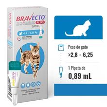 Antipulgas Bravecto Plus Gatos 2,8kg a 6,25kg + BRINDE!