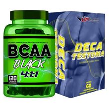 Kit Bcaa Black 411 c/ 120 Cáps + Deca Testona c/ 60 comp
