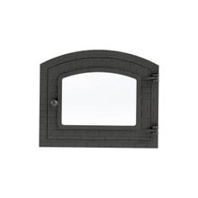Porta Forno Ferro Fundido Com Vidro 31,5x46cm Colonial G