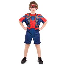Fantasia Homem Aranha de Ferro Infantil Curto - Avengers - Marvel