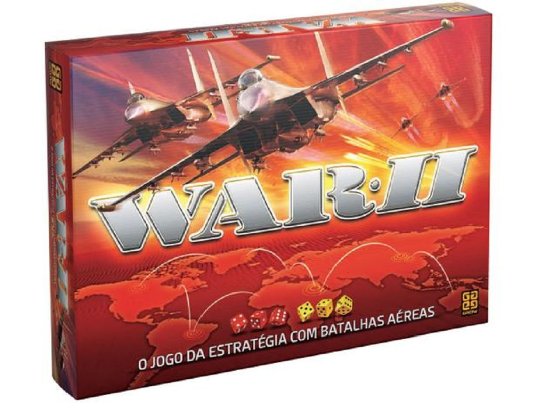 Jogo War 2 Tabuleiro Estratégia com Batalhas Aéreas - Grow - Shop Coopera