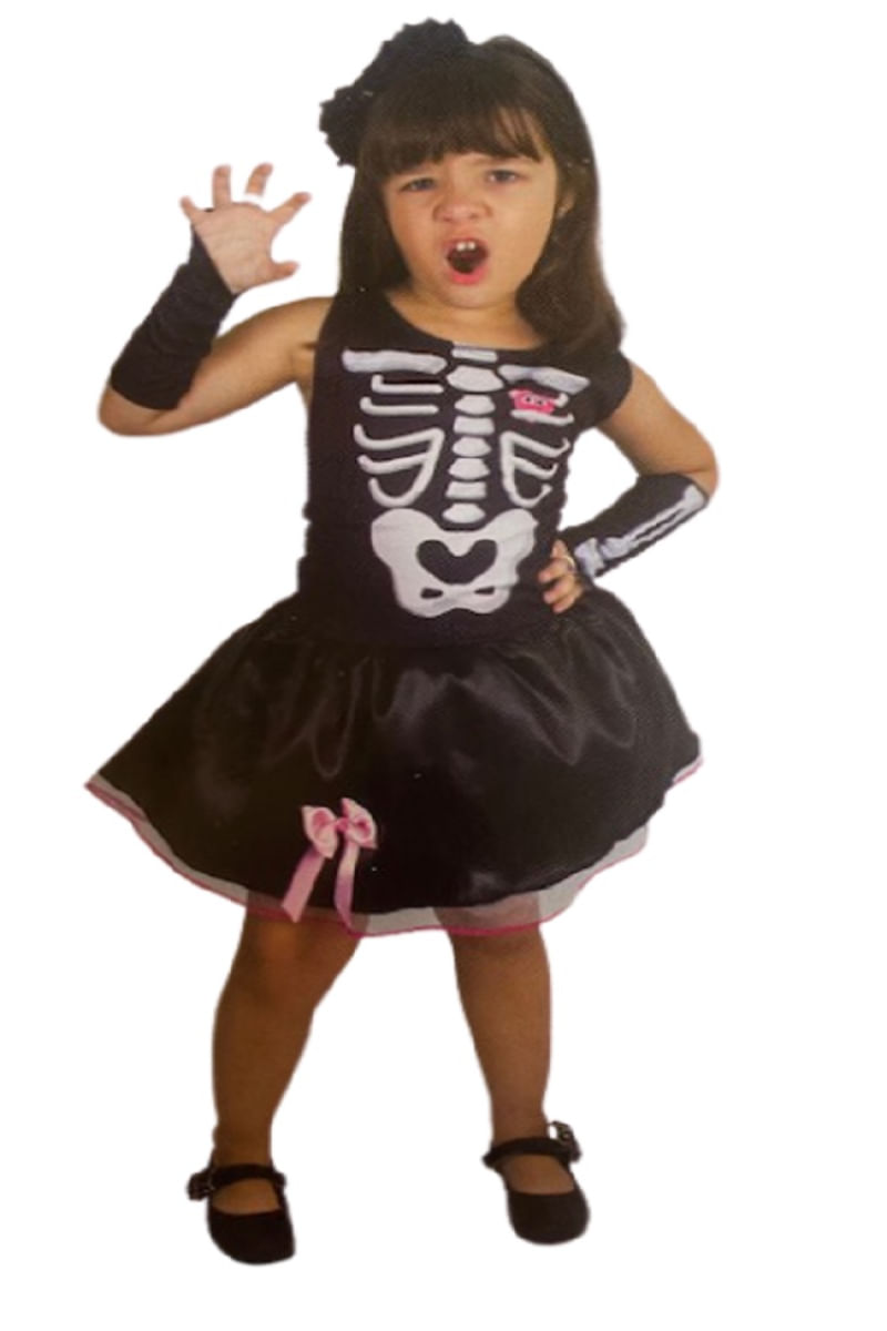 Fantasia Halloween Feminina Infantil