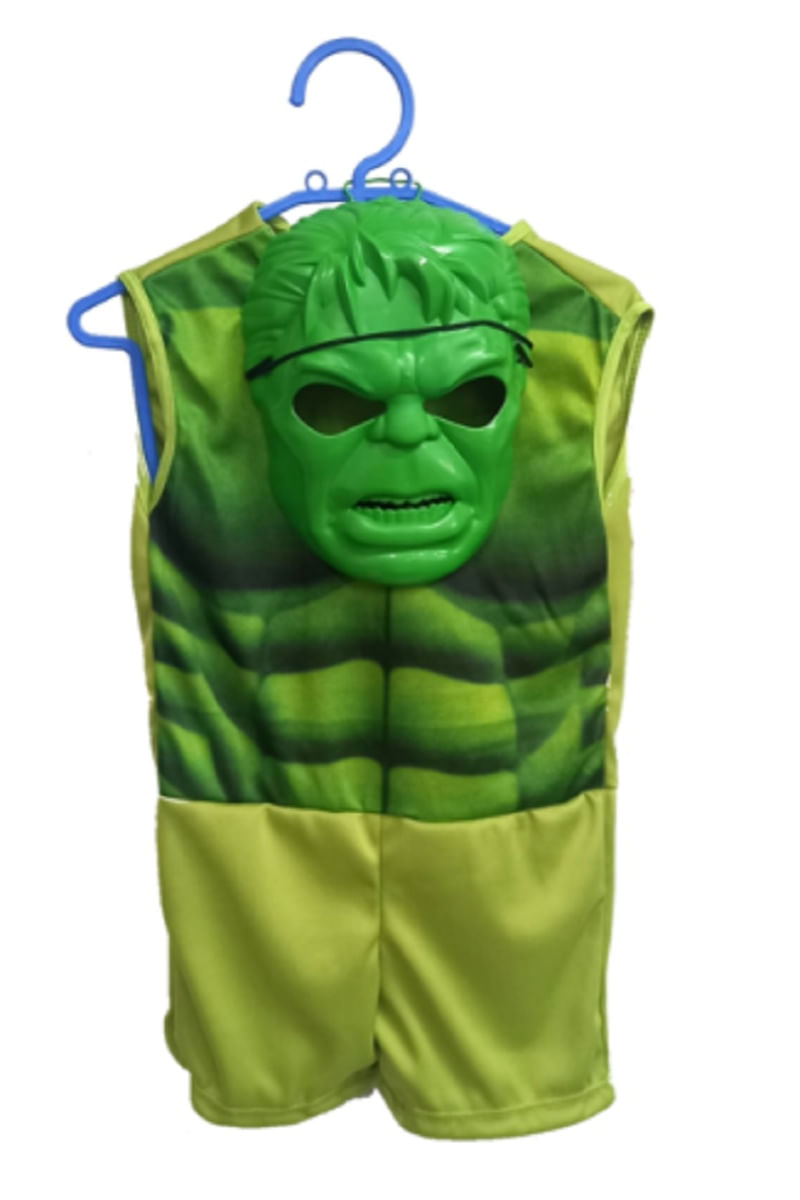 Fantasia Infantil Hulk com Máscara - Lojinha da Vivi - Roupas