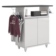 Tábua de Passar com Balcão 02 Portas Angel Branco 119 cm - D&#039Rossi