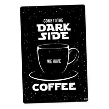 Placa Decorativa 24x16 Dark Side Coffee Preta - Beek