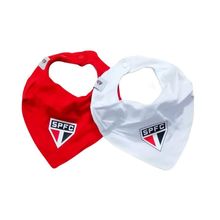 Kit Babador Bandana São Paulo Vermelho e Branco Oficial