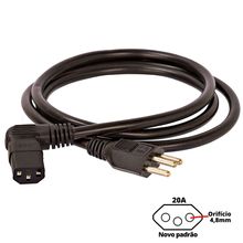 Cabo de Força Novo Padrão 90º Graus 20A - 3 Metros