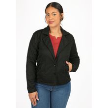 Blazer m/l Pau a Pique Tweed Preto
