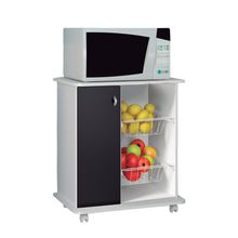 Balcão Fruteira Multiuso Ditália MF-95 Branco/Preto
