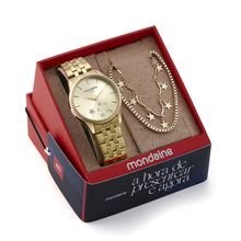 Kit Relógio Mondaine Feminino Analógico 32536LPMKDE1K1