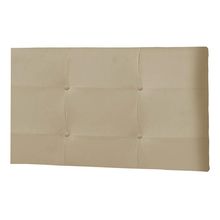 Painel Luna Para Cama Box Solteiro 90 cm Suede Bege -  D'Rossi