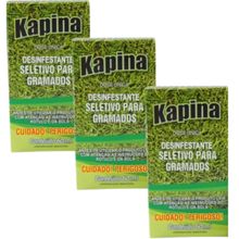 Desinfetante Seletivo P/gramados Kapina 60 ml Kit 3 Unidades