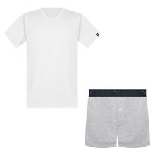 Pijama Puma Camiseta + Samba Canção Masculino
