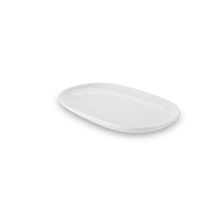 Travessa Oval Rasa Buffet Branco 26,2x17x2,6cm Haus Concept