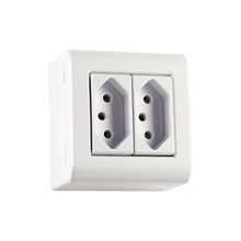 Caixa Com 2 Tomadas 2P+T 10A/250V