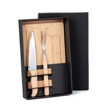 Kit Para Churrasco Em Bambu-Madeira