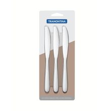 Jogo de Faca Sobremesa Aço Inox 3 Peças