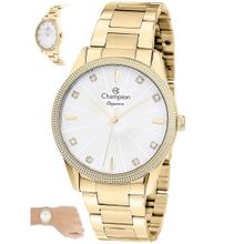 Relógio Champion Feminino Ref: Cn25823h Casual Dourado