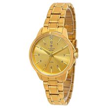 Relógio Tuguir Feminino Ref: 3114b Tgi37054 Aço Casual Dourado