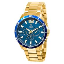 Relógio Tuguir Masculino Ref: 6116c Tgi37039 Multifunção Aço Dourado