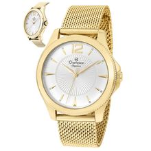 Relógio Champion Feminino Ref: Cn25672m Casual Mesh Dourado