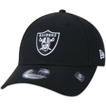Boné New Era 9FORTY Snapback NFL Las Vegas Raiders Aba Curva Preto