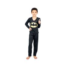 Pijama Infantil Longo Inverno Super Herói Batman