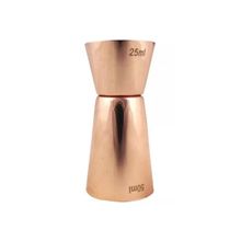 Dosador Americano De Cobre Duplo 25ml E 50ml
