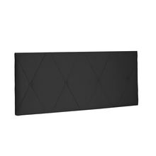 Cabeceira Painel Aquilla Para Cama Box Solteiro 90 cm Suede Preto - D'Rossi