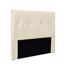 Cabeceira Cama Box Solteiro 90 cm Aquilla Linho S04 - D'Rossi
